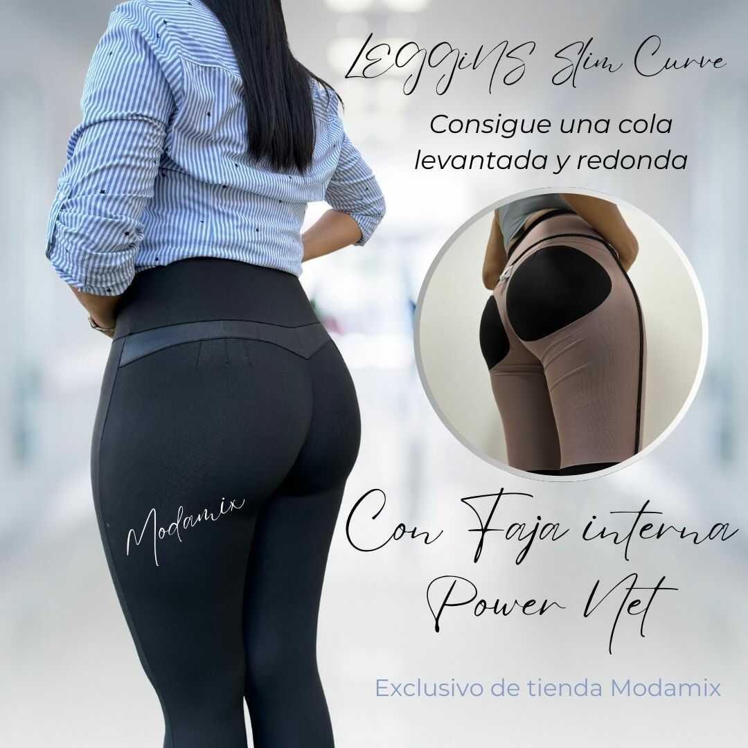 LEGGINS MOLDEADORES CON FAJA INTERNA EN  POWERNET